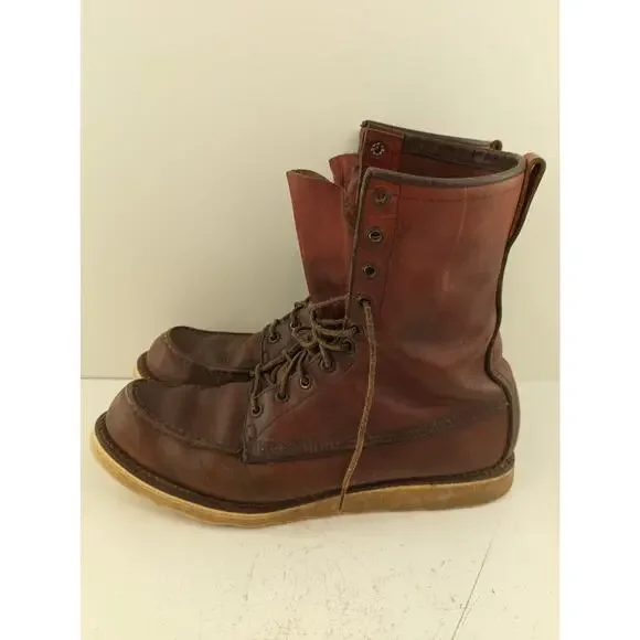 Vintage Red Wing Irish Setter Sport Boot USA Men's Moc Toe Work Boots See Desc